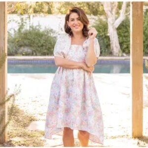 Jillian Harris x Joe Fresh dress BLUSHING FLOWER BACK-TIE DRESS